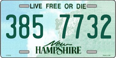 NH license plate 3857732