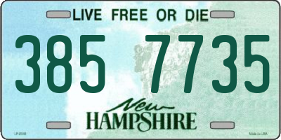 NH license plate 3857735