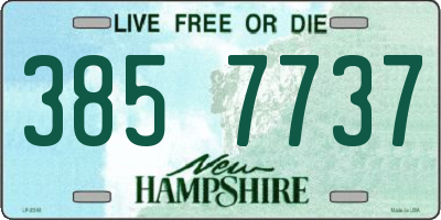 NH license plate 3857737