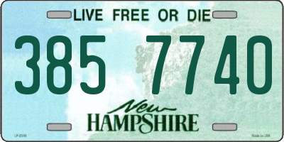 NH license plate 3857740