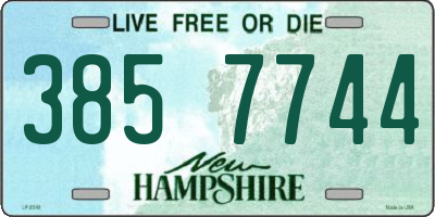 NH license plate 3857744