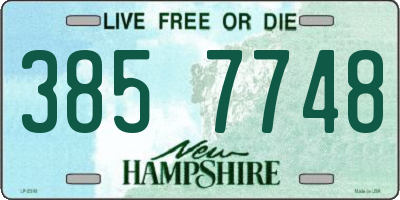 NH license plate 3857748