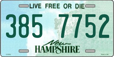 NH license plate 3857752