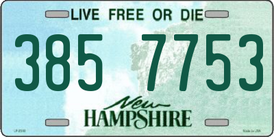 NH license plate 3857753