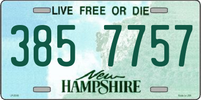 NH license plate 3857757