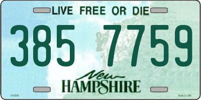 NH license plate 3857759