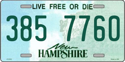 NH license plate 3857760