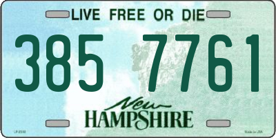 NH license plate 3857761