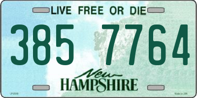NH license plate 3857764