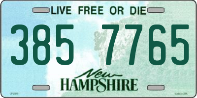 NH license plate 3857765