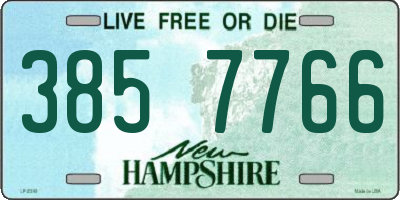 NH license plate 3857766