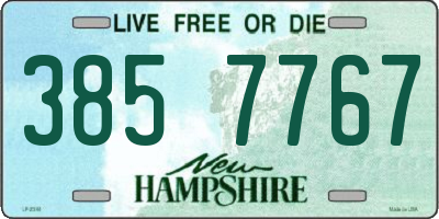 NH license plate 3857767