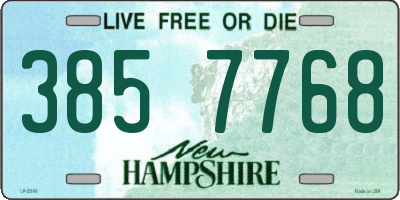 NH license plate 3857768