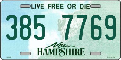 NH license plate 3857769