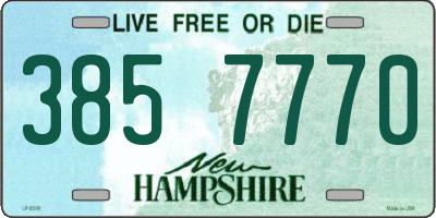 NH license plate 3857770