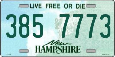 NH license plate 3857773