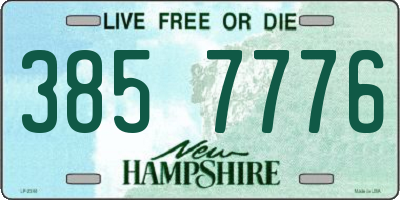 NH license plate 3857776