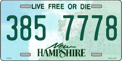 NH license plate 3857778