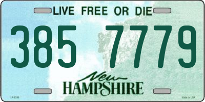 NH license plate 3857779