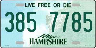 NH license plate 3857785