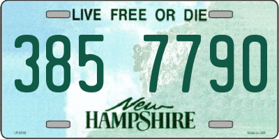NH license plate 3857790