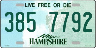 NH license plate 3857792