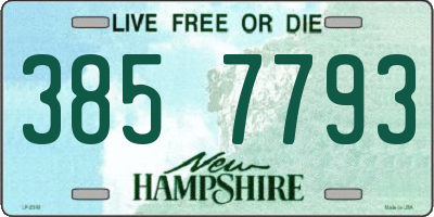 NH license plate 3857793