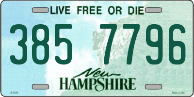 NH license plate 3857796