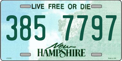 NH license plate 3857797