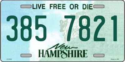 NH license plate 3857821