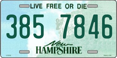 NH license plate 3857846