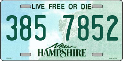 NH license plate 3857852