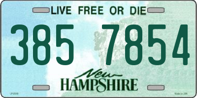 NH license plate 3857854