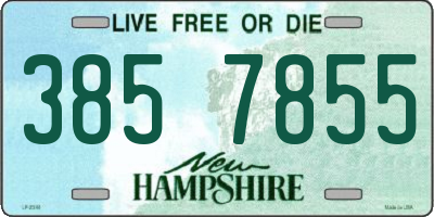 NH license plate 3857855