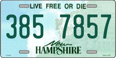 NH license plate 3857857