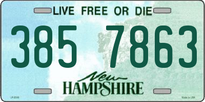 NH license plate 3857863