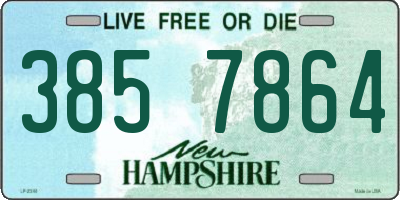 NH license plate 3857864
