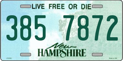 NH license plate 3857872