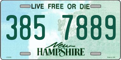NH license plate 3857889