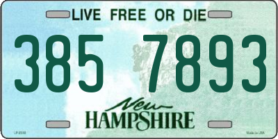 NH license plate 3857893