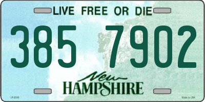 NH license plate 3857902