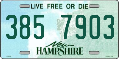 NH license plate 3857903