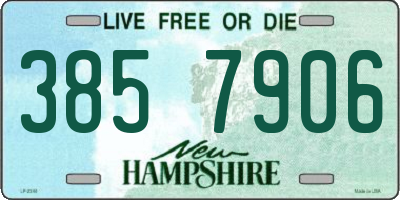 NH license plate 3857906