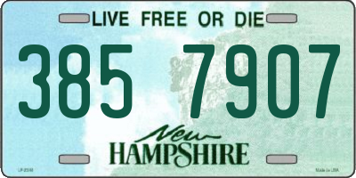 NH license plate 3857907