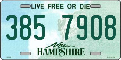 NH license plate 3857908