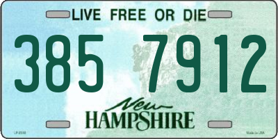 NH license plate 3857912