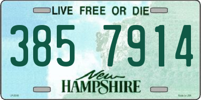 NH license plate 3857914