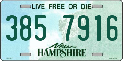 NH license plate 3857916