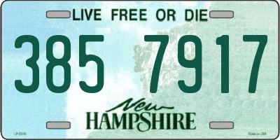 NH license plate 3857917
