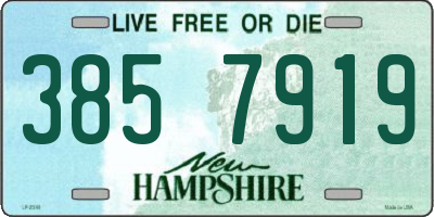 NH license plate 3857919